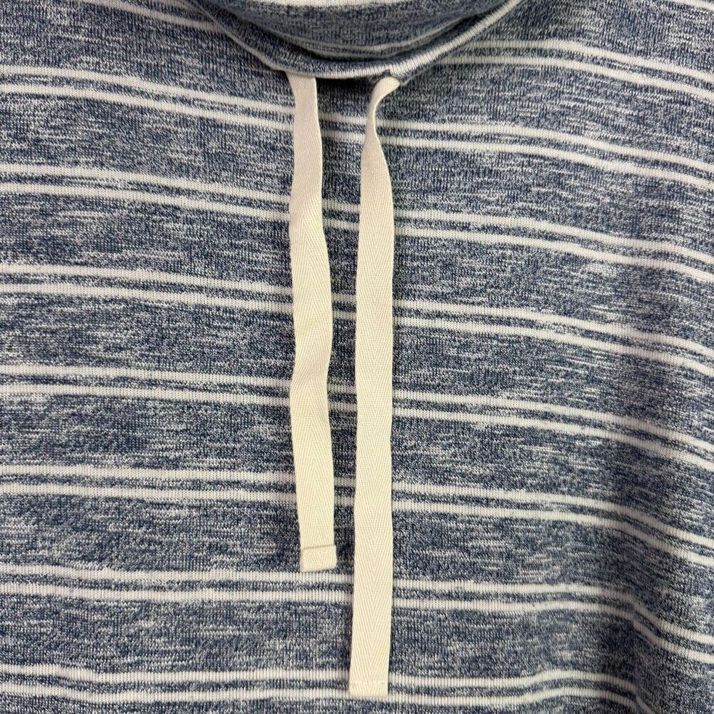 Olive + Oak Blue White Stripe Cowl Neck XL - Picture 7 of 8